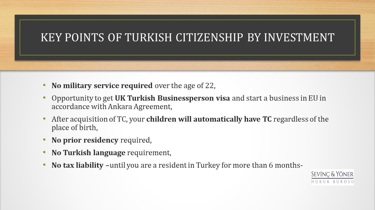 KEY POINTS OF TURKISH CITIZENSHIP BY INVESTMENT - ARTICLES - Sevinç ...